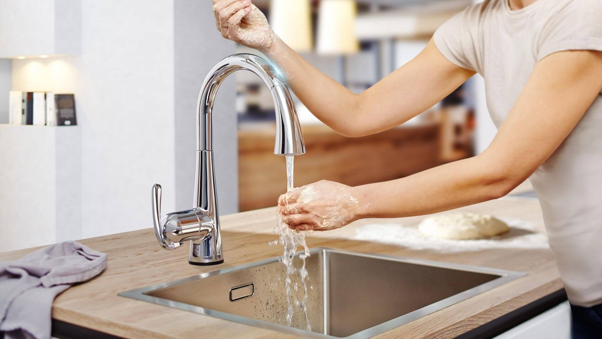 Pillar Tap Kitchen Sink